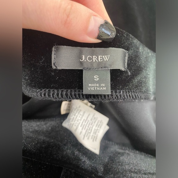 J Crew Black Velvet Leggings - Picture 3 of 6
